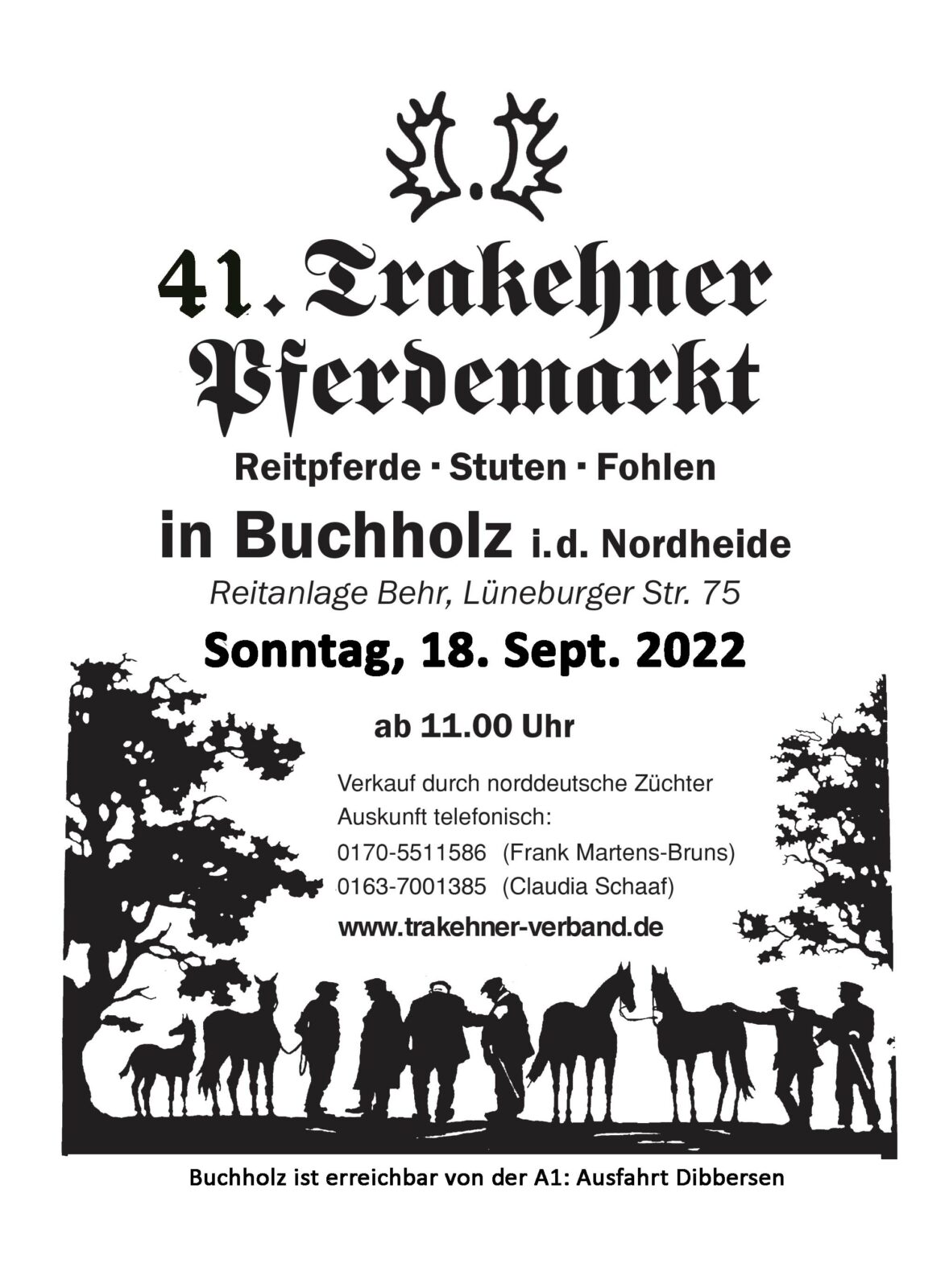 2022 Pferdemarkt Buchholz Plakat copy